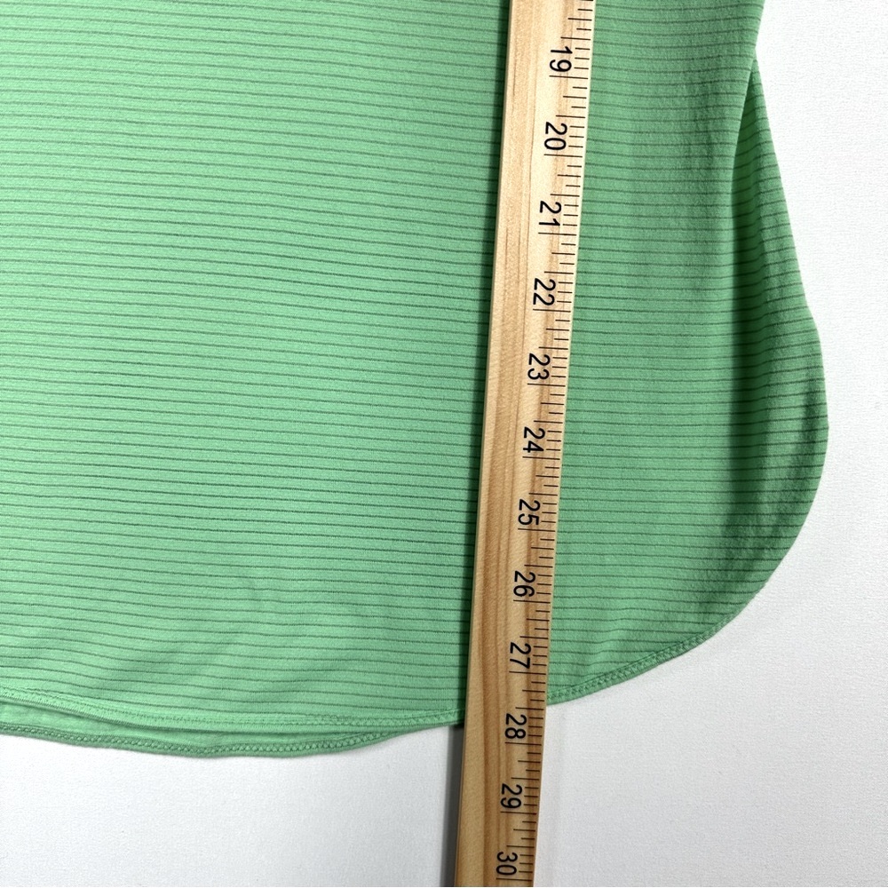 Lululemon Racer Back Tank Top Striped Green and Gray Athletic Top Women’s Size 6 - Picture 7 of 7